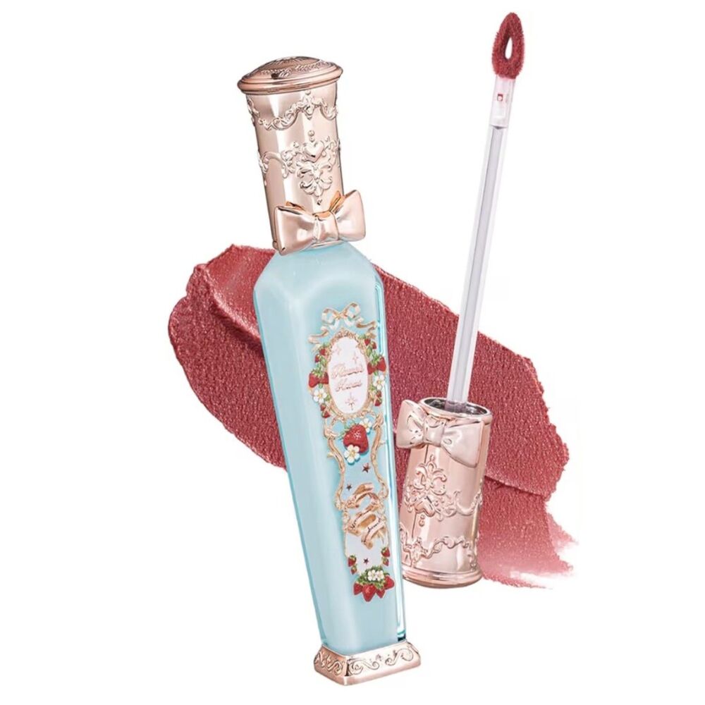 NIB Flower Knows Strawberry Rococo Series Cloud Lip Cream S02 Peachy Milk
